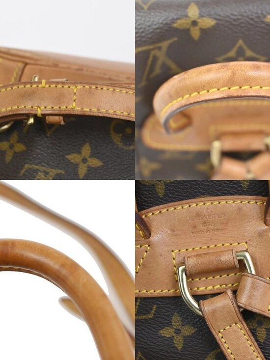 LOUIS VUITTON Mini Montsouris Backpack Bag Monogram Leather Brown main image 11